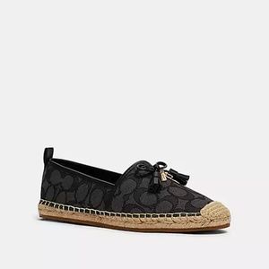 Brand New - Coach Black/Coal Carson Espadrille - Size 8